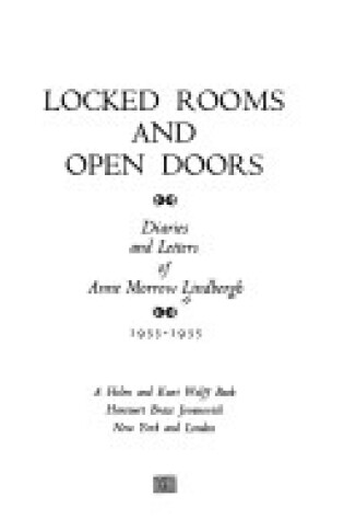 Cover of Locked Rooms and Open Doors