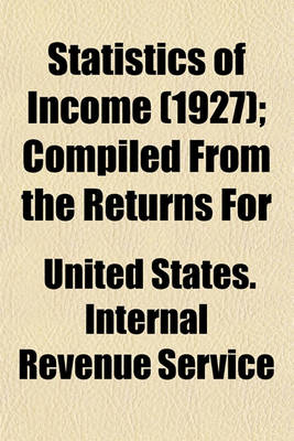 Book cover for Statistics of Income (1927); Compiled from the Returns for