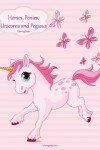 Book cover for Horses, Ponies, Unicorns and Pegasus Coloring Book 1