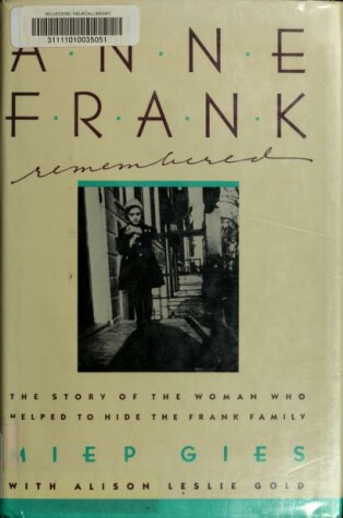 Book cover for Anne Frnk Remembrd