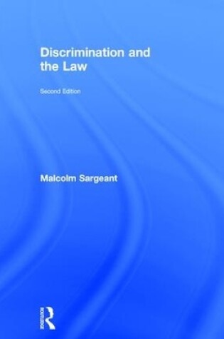 Cover of Discrimination and the Law 2e