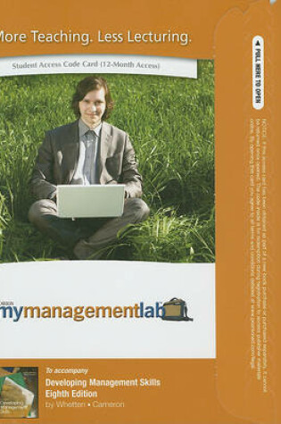 Cover of MyLab Management -- Access Card -- for Developing Management Skills