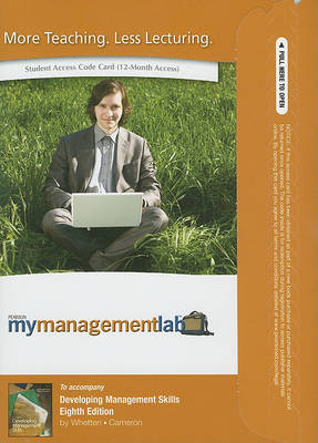 Book cover for MyLab Management -- Access Card -- for Developing Management Skills