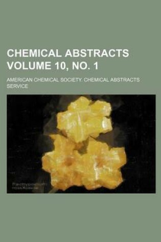 Cover of Chemical Abstracts Volume 10, No. 1