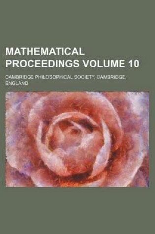 Cover of Mathematical Proceedings Volume 10