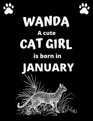 Book cover for WANDA a cute cat girl is born in January