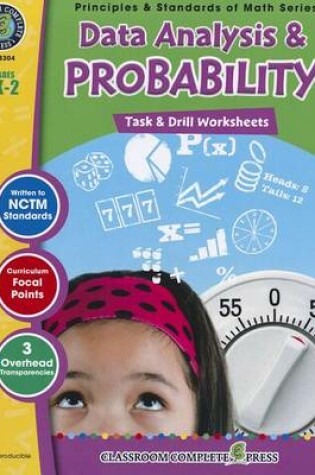 Cover of Data Analysis & Probability: Task & Drill Sheets, Grades PK-2