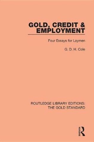 Cover of Gold, Credit & Employment