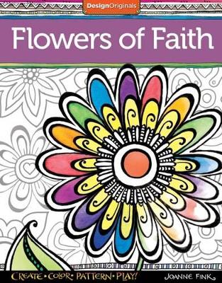 Book cover for Flowers of Faith Coloring Book