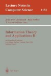Book cover for Information Theory and Applications II