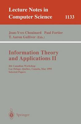 Book cover for Information Theory and Applications II