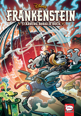 Book cover for Disney Frankenstein, starring Donald Duck (Graphic Novel)