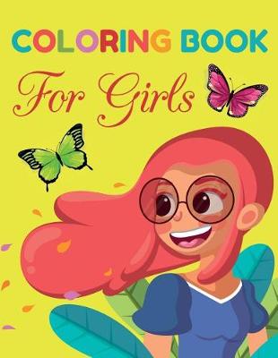 Book cover for Coloring book for girls