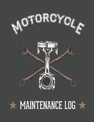 Book cover for Piston and Wrench Motorcycle Maintenance Log