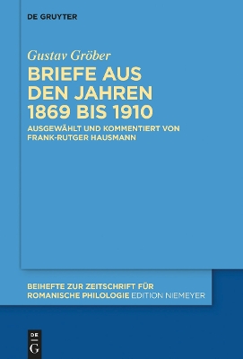 Cover of Briefe Aus Den Jahren 1869 Bis 1910