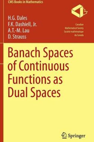 Cover of Banach Spaces of Continuous Functions as Dual Spaces