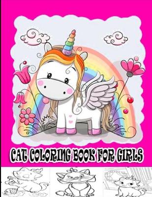 Book cover for Cat Coloring Book For Girls