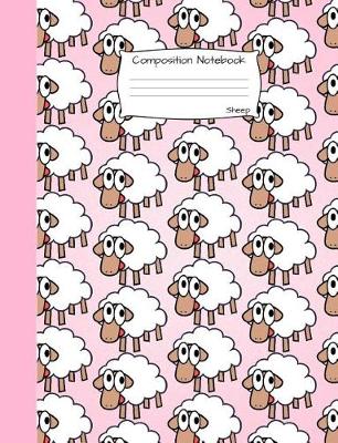 Book cover for Sheep Composition Notebook