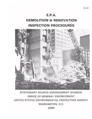 Book cover for EPA Demolition and Renovation Inspection Procedures (S22)