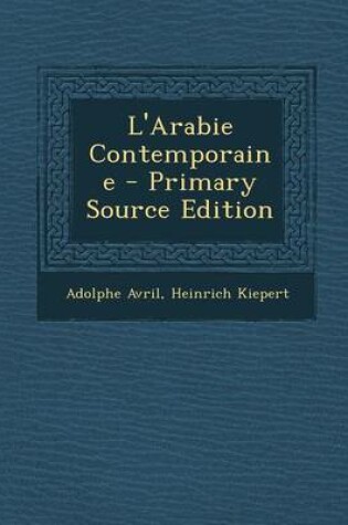 Cover of L'Arabie Contemporaine