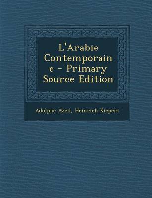 Book cover for L'Arabie Contemporaine
