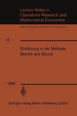 Book cover for Einfuhrung in Die Methode Branch and Bound