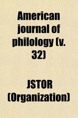 Cover of American Journal of Philology (Volume 32)