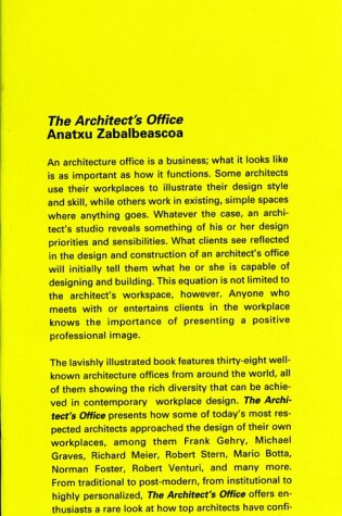 Cover of The Architect's Office