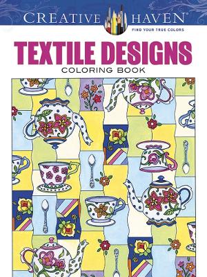Book cover for Creative Haven Textile Designs Coloring Book