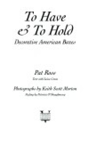 Cover of To Have & to Hold