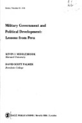 Cover of Military Government and Political Development