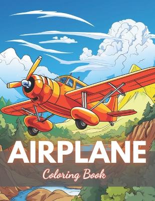 Book cover for Airplane Coloring Book for Kids