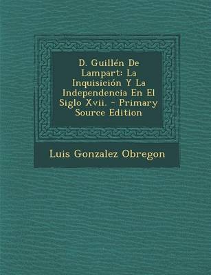 Book cover for D. Guillen de Lampart