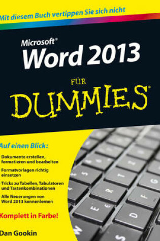 Cover of Word 2013 für Dummies