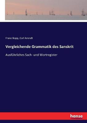 Book cover for Vergleichende Grammatik des Sanskrit