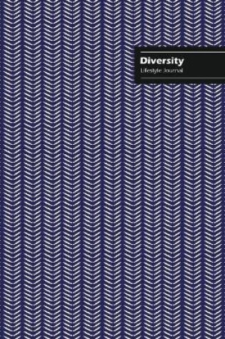 Cover of Diversity Lifestyle Journal, Creative Write-in Notebook, Dotted Lines, Wide Ruled, Medium Size (A5), 6 x 9 Inch (Blue)