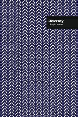 Book cover for Diversity Lifestyle Journal, Creative Write-in Notebook, Dotted Lines, Wide Ruled, Medium Size (A5), 6 x 9 Inch (Blue)