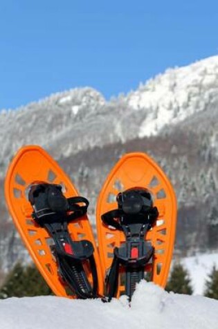 Cover of Modern Orange Colored Snowshoes Winter Sports Journal