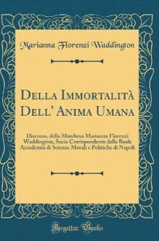 Cover of Della Immortalita Dell' Anima Umana