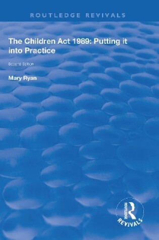 Cover of The Children Act 1989