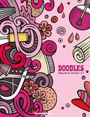 Cover of Doodles Coloring Book for Grown-Ups 1 & 2