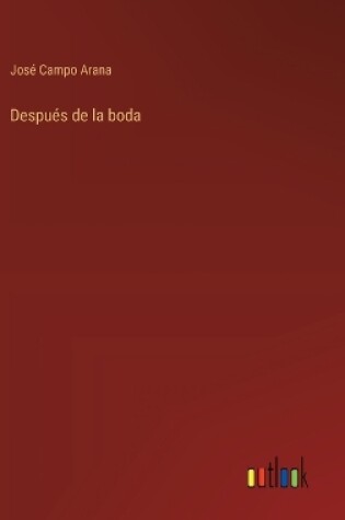 Cover of Despu�s de la boda