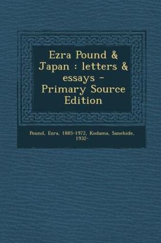 Cover of Ezra Pound & Japan