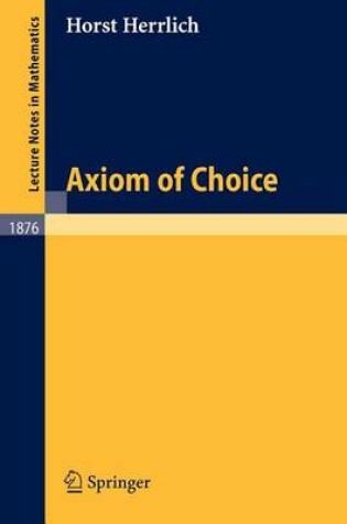 Cover of Axiom of Choice