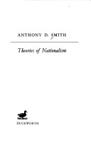 Book cover for Theories of Nationalism