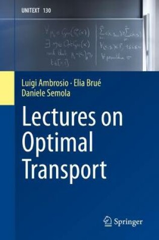 Cover of Lectures on Optimal Transport