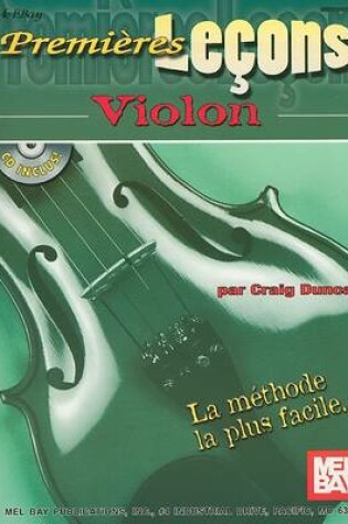 Cover of Premieres Lecons: Violon