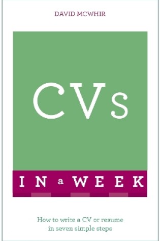 Cover of CVs In A Week