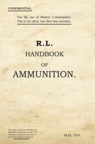 Cover of R.L. Handbook of Ammunition