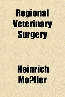 Book cover for Regional Veterinary Surgery